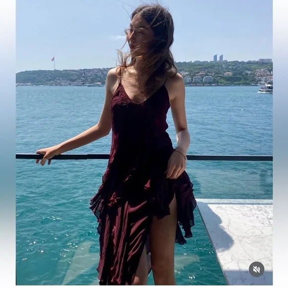 Zara ZW Collection Embroidered Asymmetric Dress - Picture 4 of 10